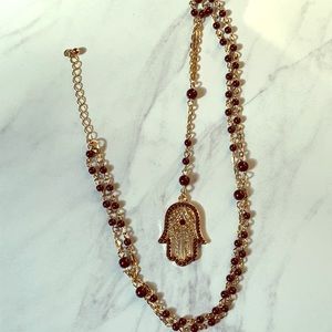 Hamsa hand rosary